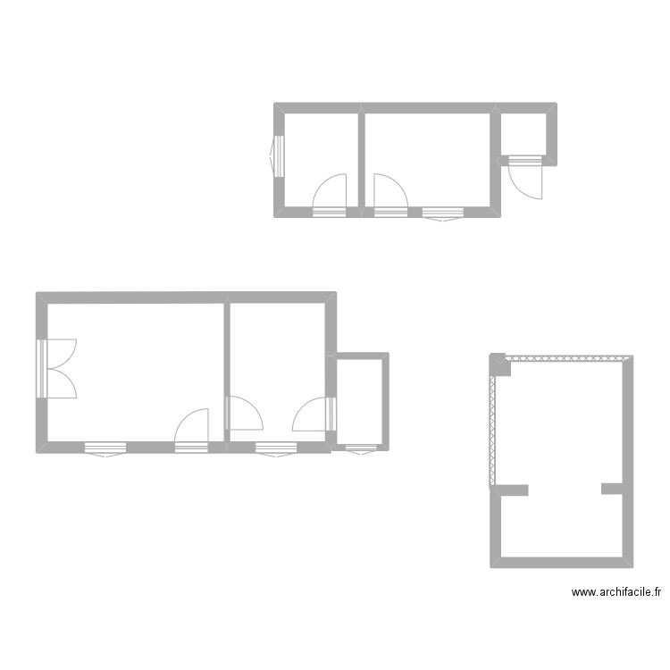 DUPE. Plan de 6 pièces et 36 m2