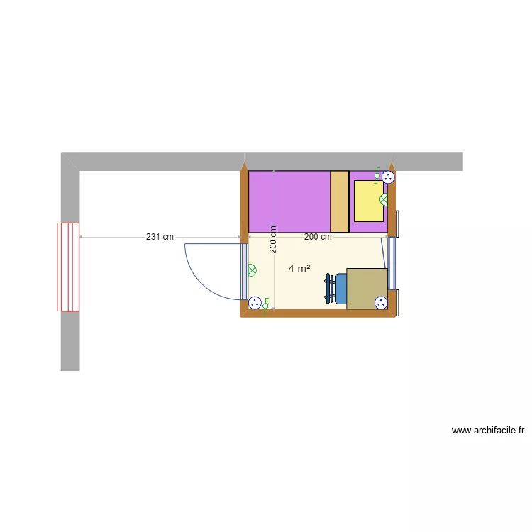 cabane observatoir 01. Plan de 
