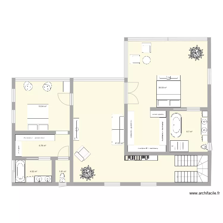 Plan maison r&ecirc;ve niveau 2. Plan de 