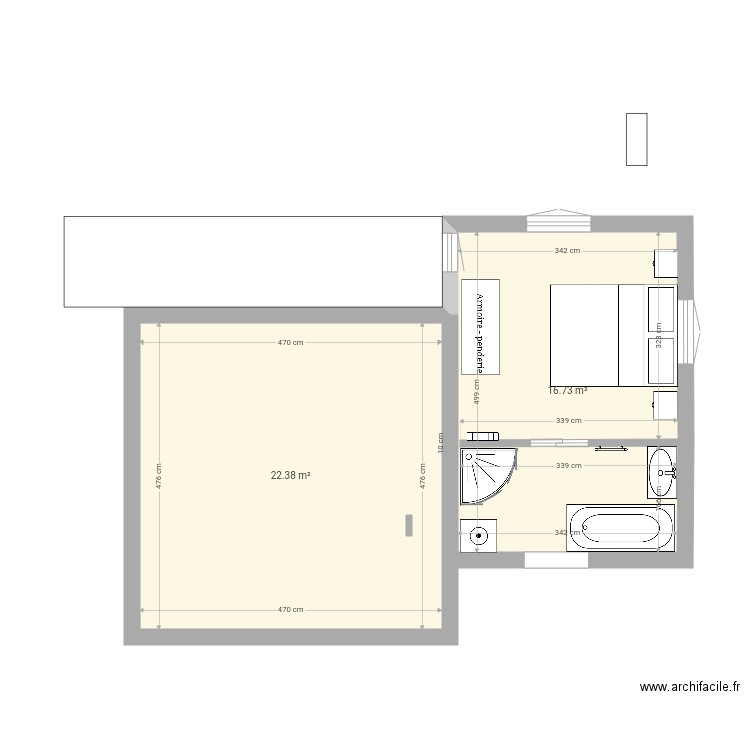 Extension 2. Plan de 0 pièce et 0 m2