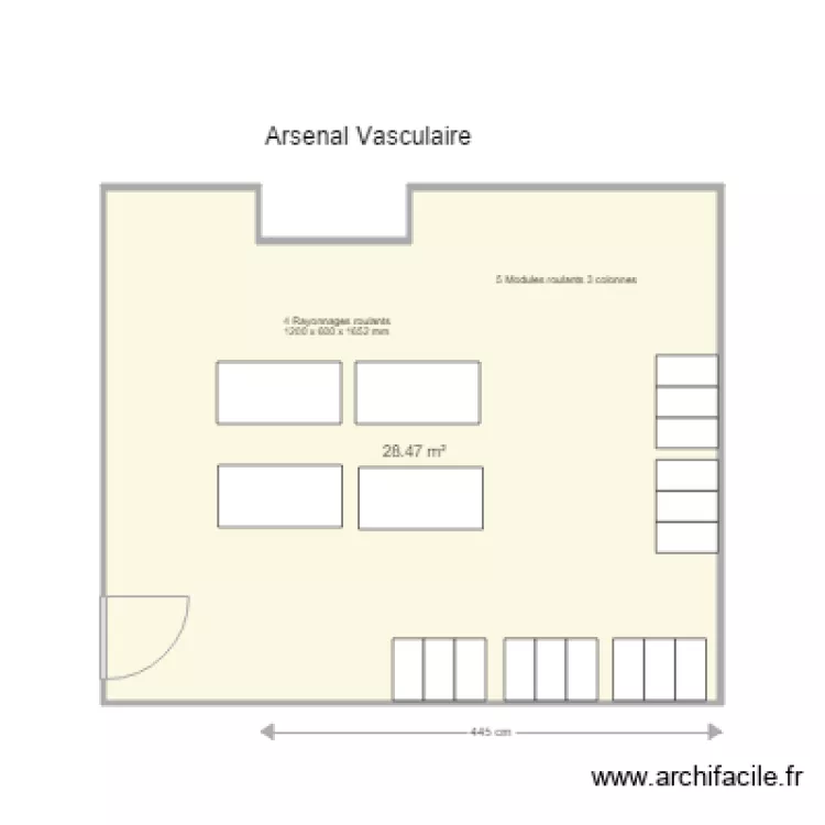 Arsenal Vasculaire St Etienne. Plan de 