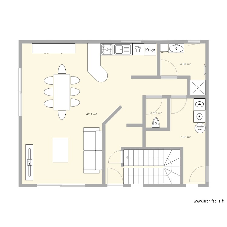 maison finie. Plan de 0 pièce et 0 m2