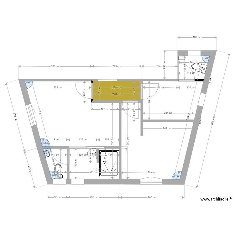 maison angella extension. Plan de 4 pièces et 32 m2