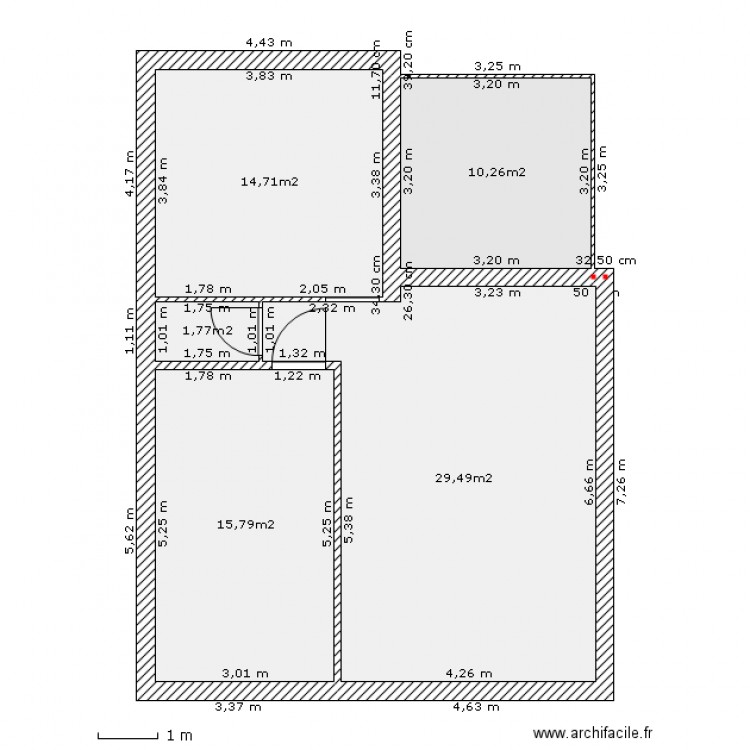 trelaz. Plan de 0 pièce et 0 m2