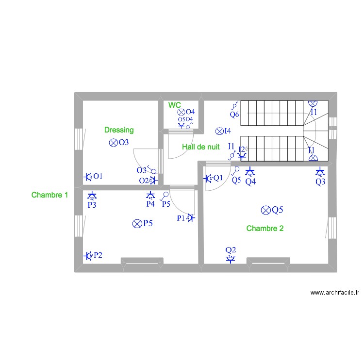 Maison Didier Police. Plan de 12 pièces et 92 m2
