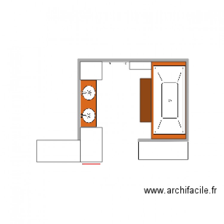 salle de bain 2. Plan de 0 pièce et 0 m2