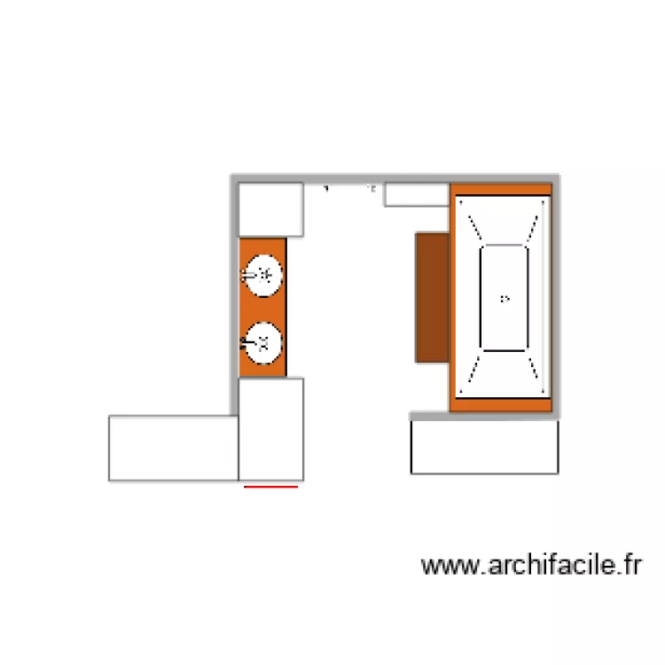 salle de bain 2. Plan de salle de bain 2. Plan de