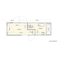 ENTREE WC SDB mur cass&eacute;