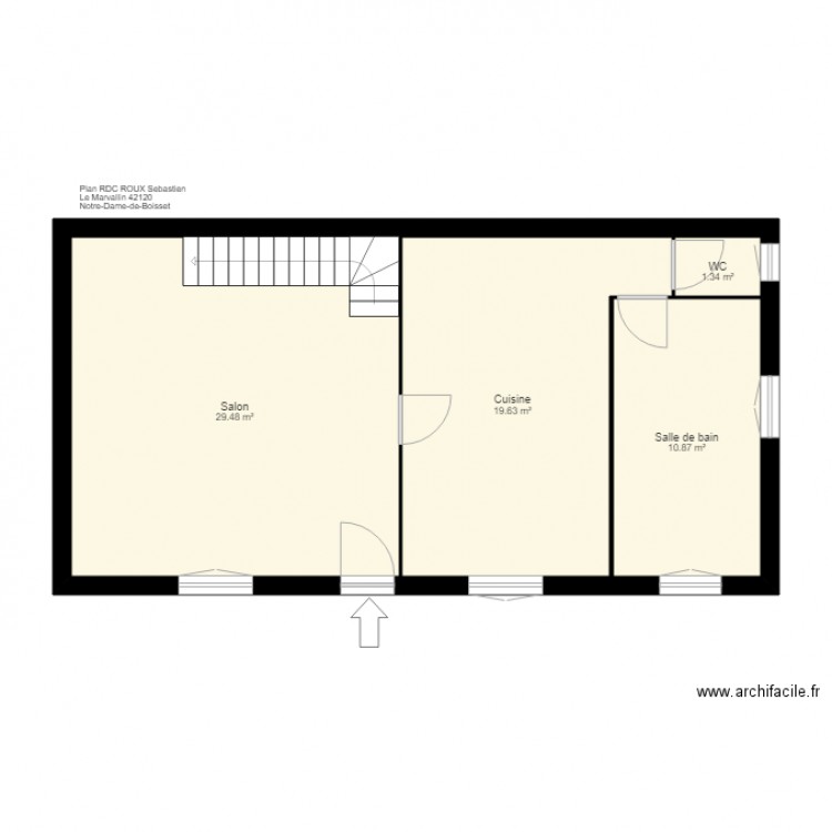 PLAN roux. Plan de 0 pièce et 0 m2