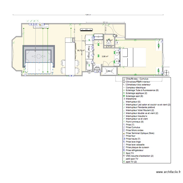 Luxury Apartment 4 Personnes final. Plan de 0 pièce et 0 m2