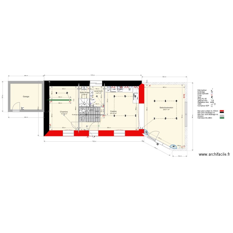 Quimperle electricité complet. Plan de 0 pièce et 0 m2