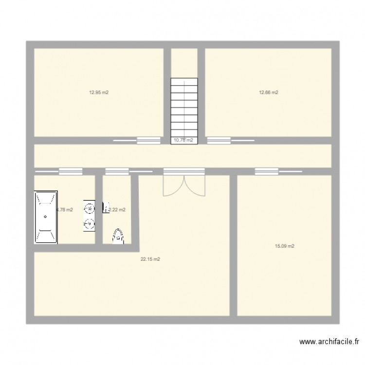 etage. Plan de 0 pièce et 0 m2