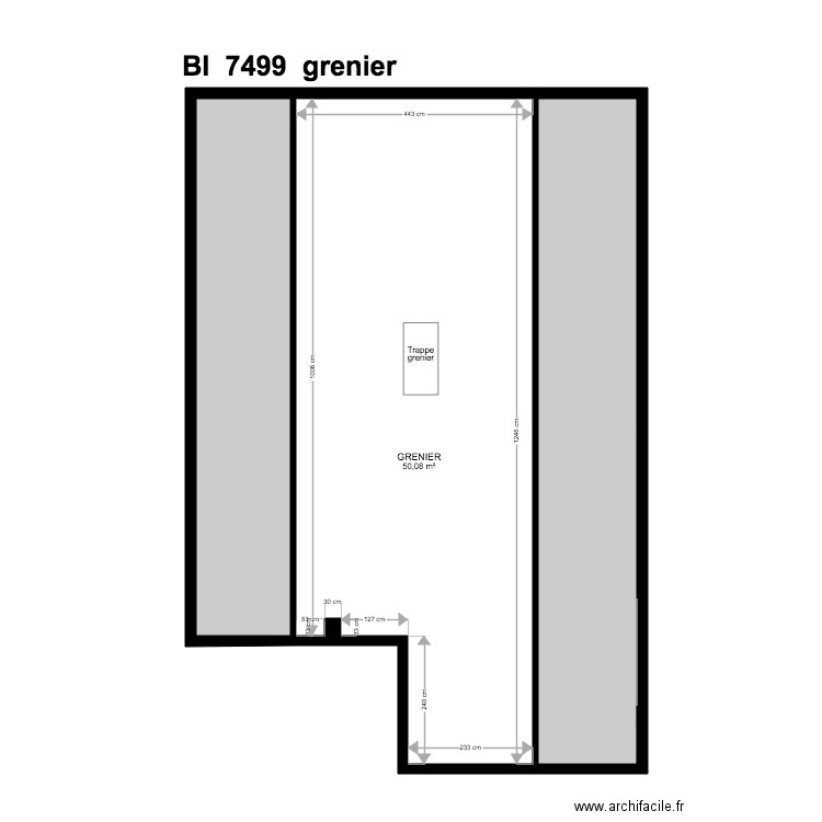 BI 7499. Plan de 28 pièces et 446 m2