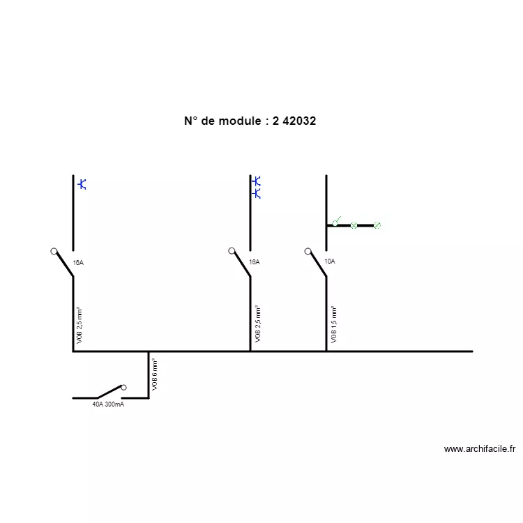 Sch&eacute;ma &eacute;lectrique Jodoigne 2 42032. Plan de 