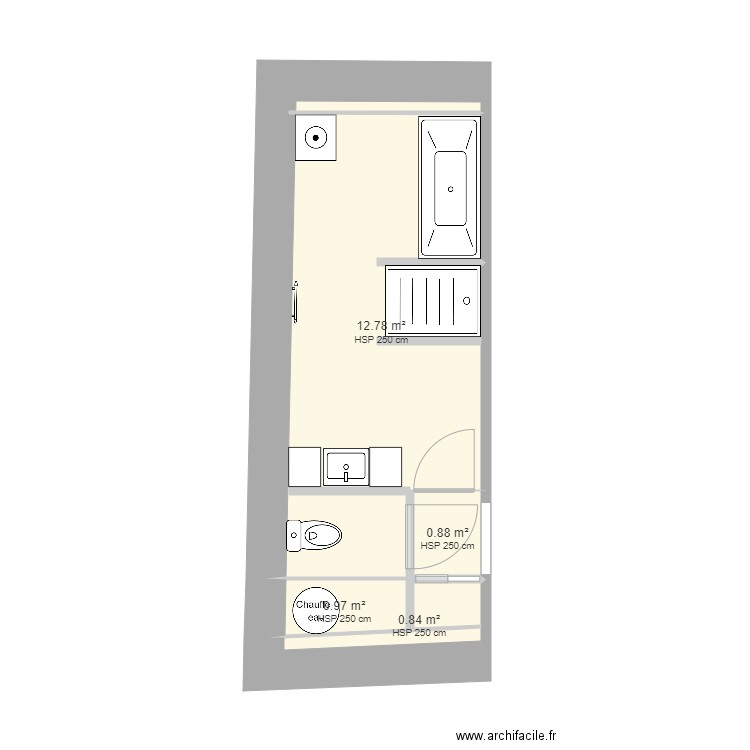 Etage SDB WC 18 v2. Plan de 0 pièce et 0 m2