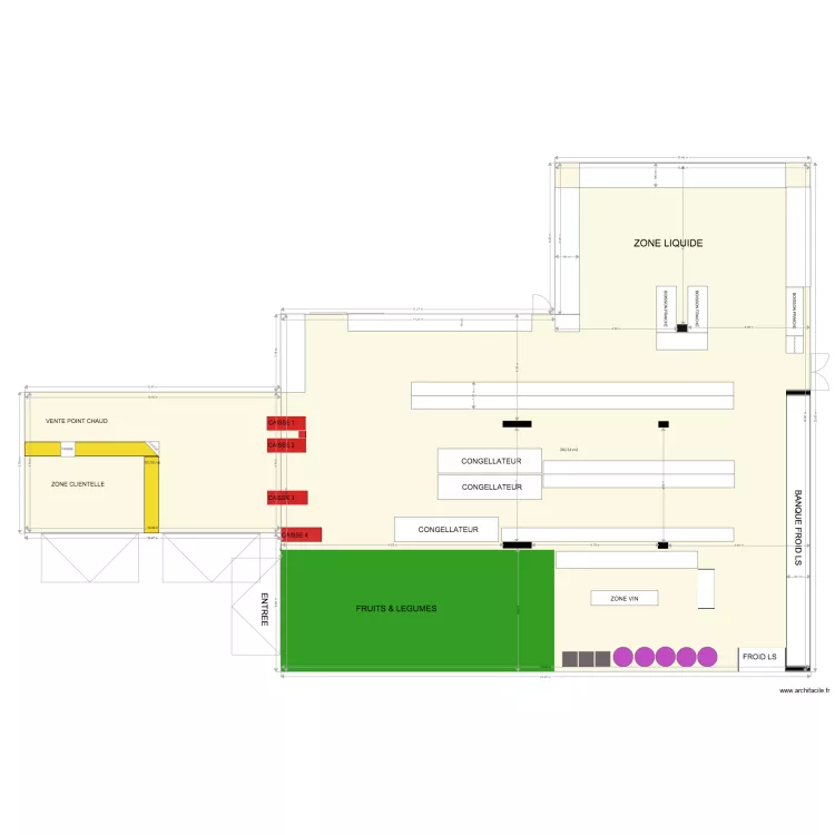 SARL LV superette 2. Plan de SARL LV superette 2. Plan de