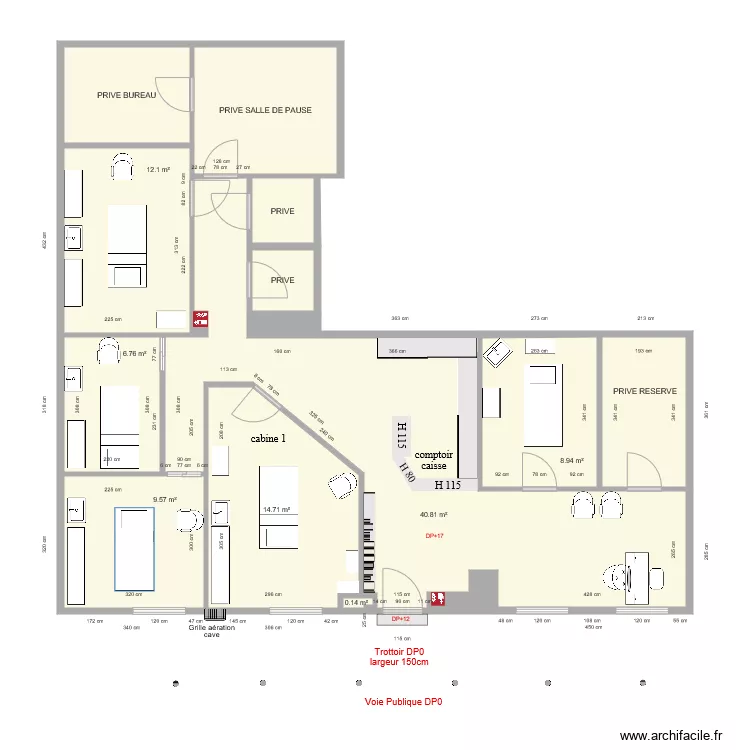 HARMONY AVANT TRAVAUX. Plan de HARMONY AVANT TRAVAUX. Plan de