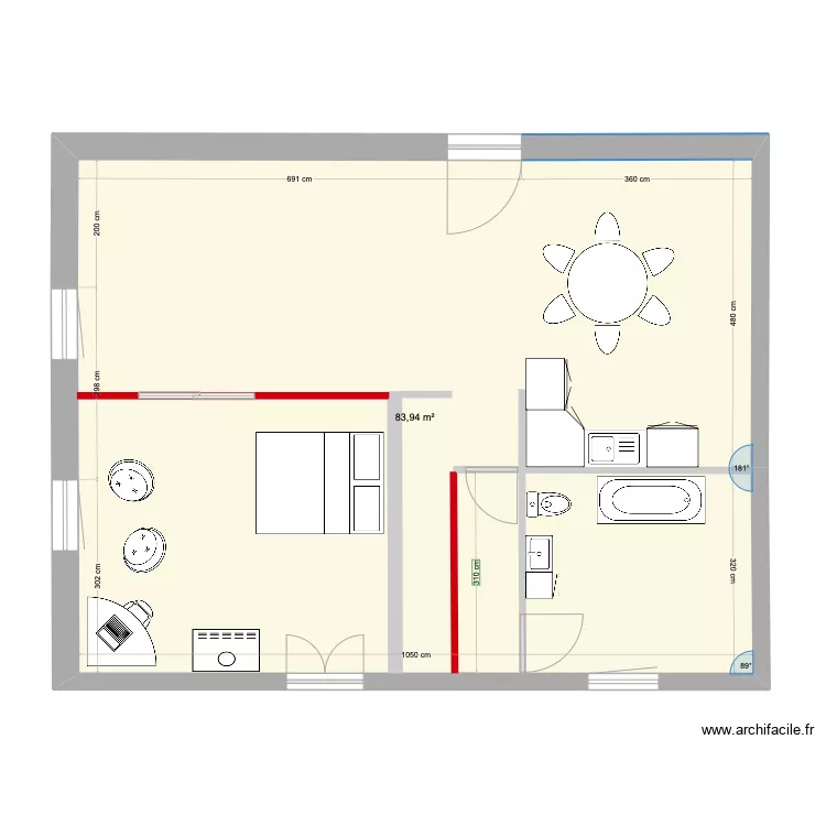 maison Juliette. Plan de 