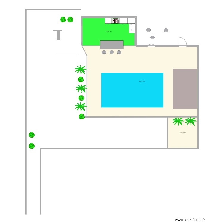 JODREY ETAGE. Plan de 3 pièces et 112 m2