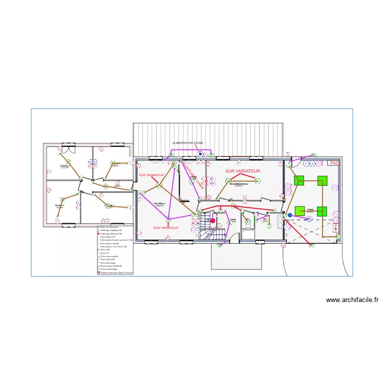 DARMIAN-PLAN ELECTRIQUE RDC. Plan de 