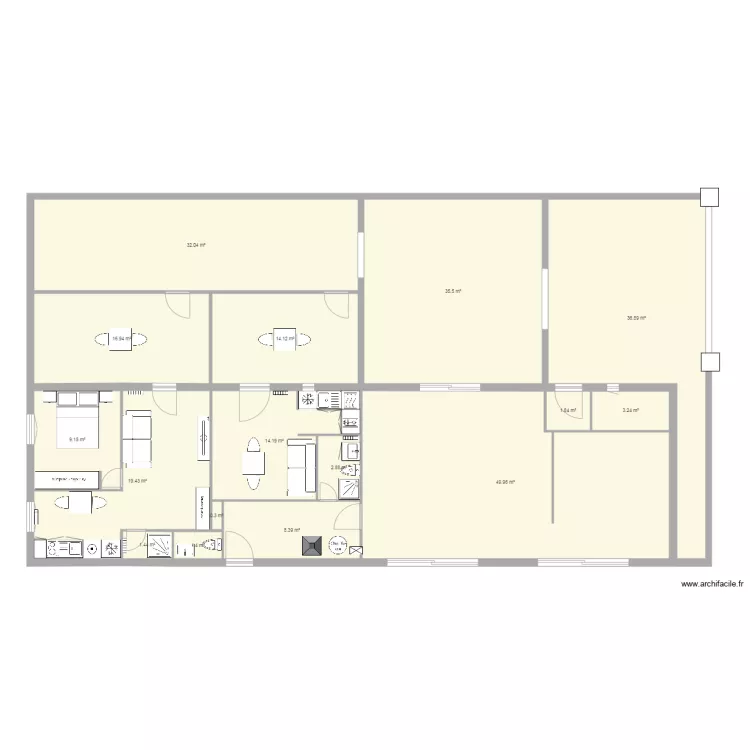 location 2 appart6. Plan de 