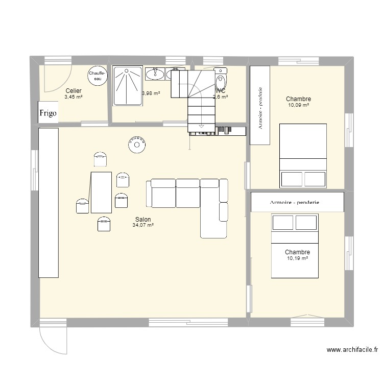 Maison. Plan de 0 pièce et 0 m2