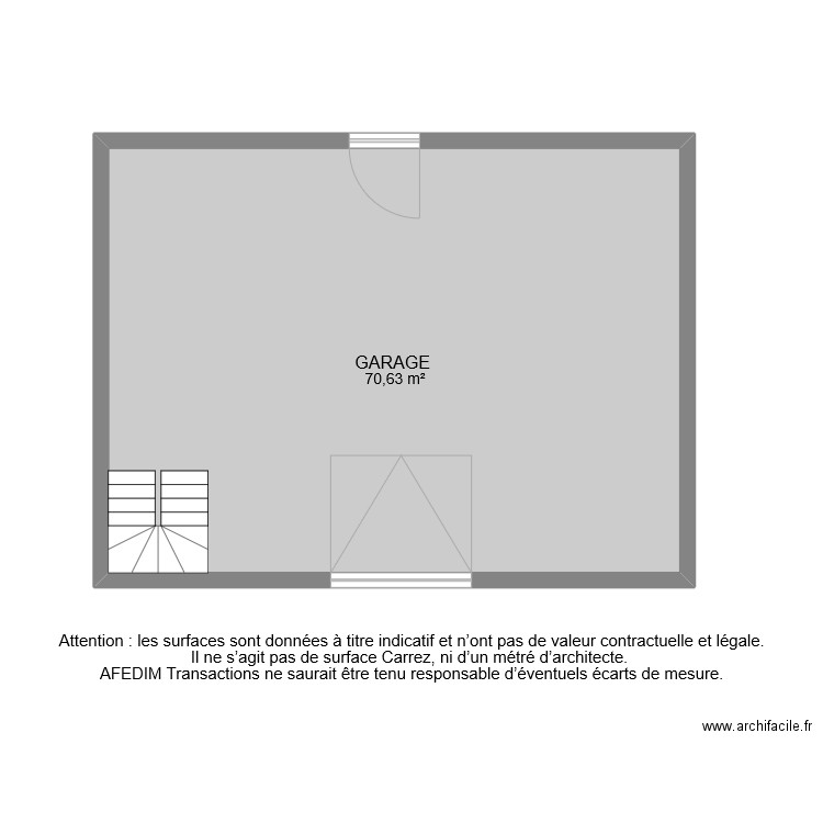 BI 9228 ANNEXES PASCAL. Plan de 1 pièce et 71 m2