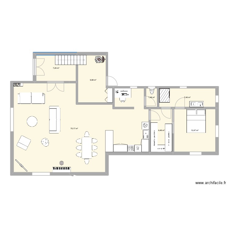 Maison vraie mesure. Plan de 0 pièce et 0 m2