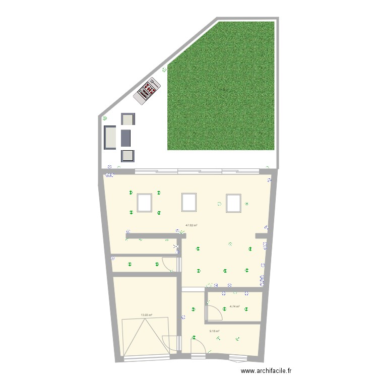 Bacalan Electrecité RDC. Plan de 0 pièce et 0 m2