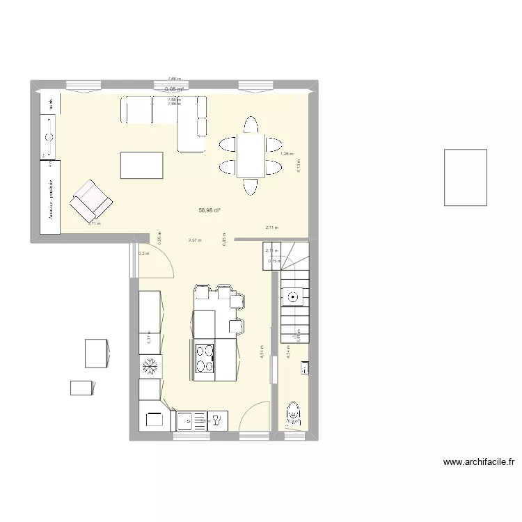 SAINT LAZARE etage V1. Plan de 