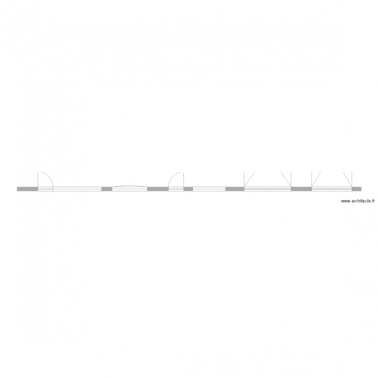 plan de facade origine. Plan de 0 pièce et 0 m2