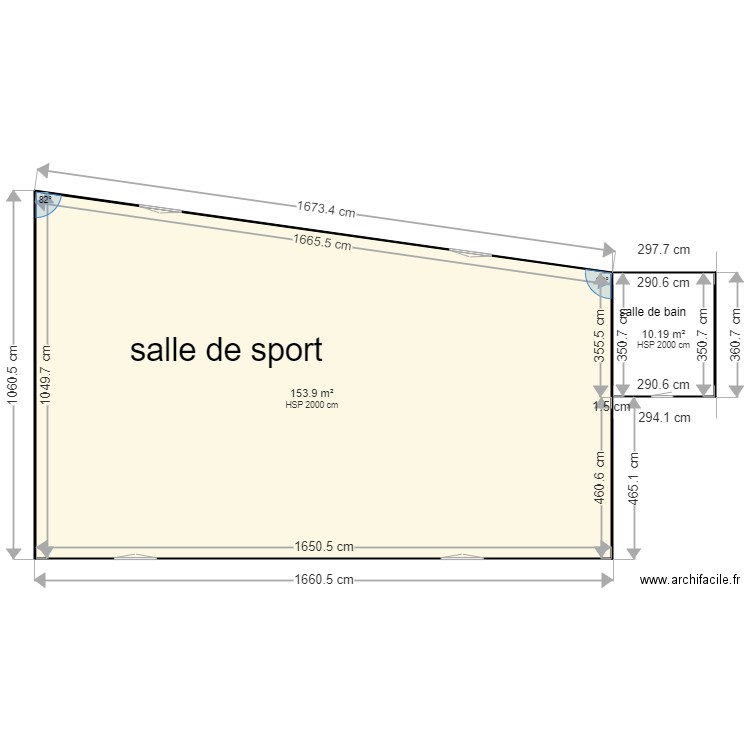 salle de sport. Plan de 0 pièce et 0 m2