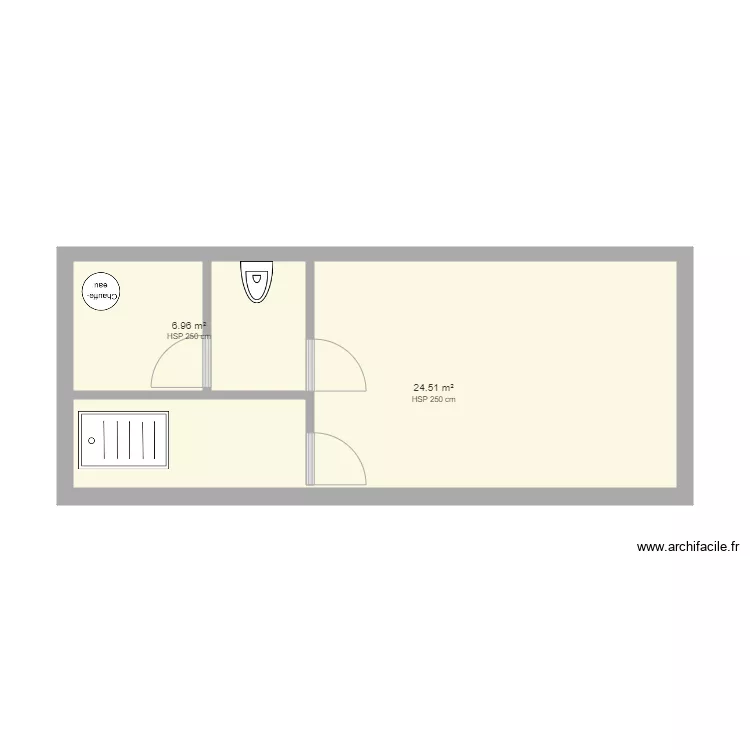 piscine technique. Plan de 