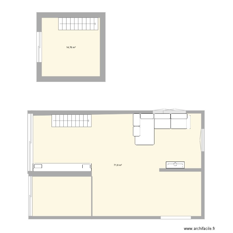 plan sous sol. Plan de 0 pièce et 0 m2