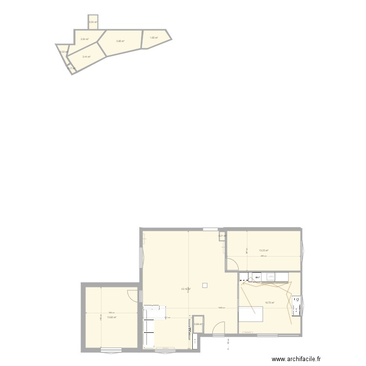 plan terrasse piscine. Plan de 0 pièce et 0 m2