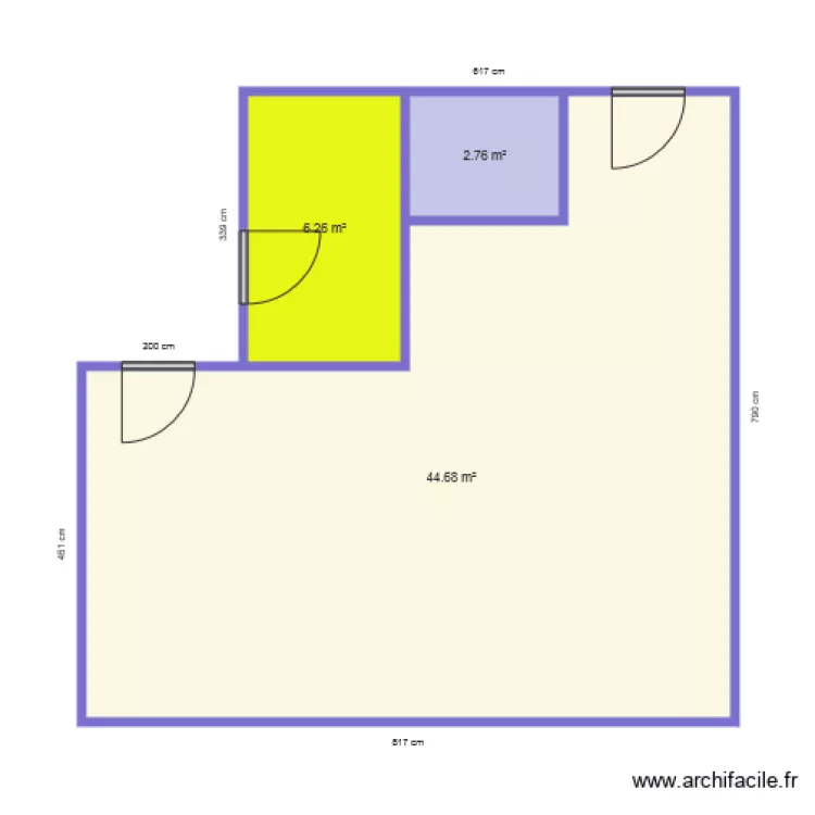 Pour salle caisse. Plan de Pour salle caisse. Plan de