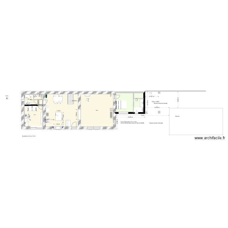 avec modifications avec Sophie nouveau wc V4 . Plan de 0 pièce et 0 m2