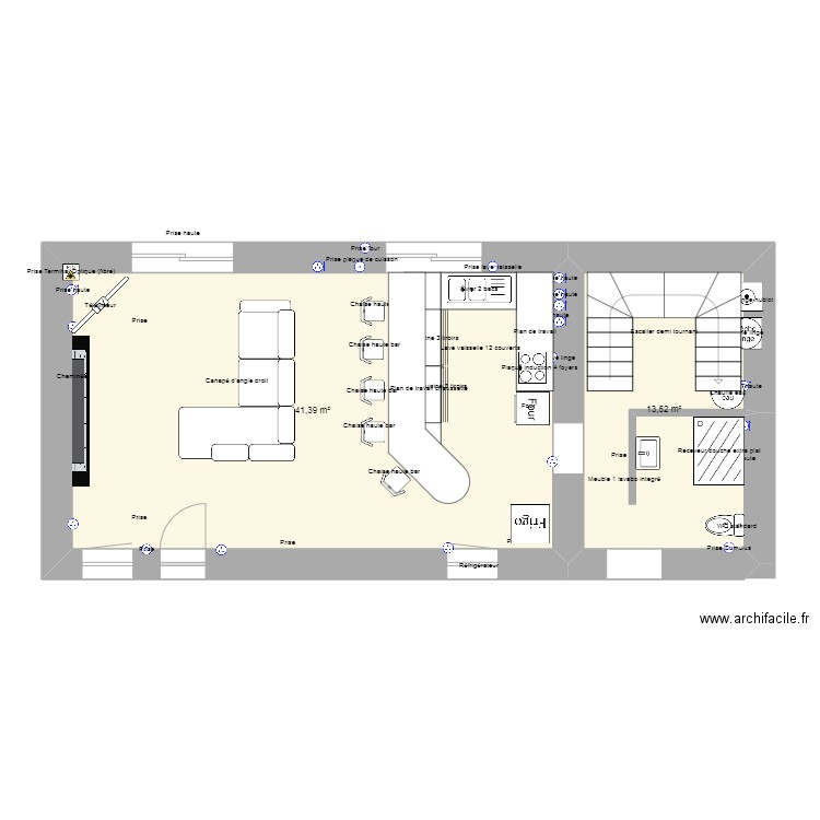 DIENNES. Plan de 0 pièce et 0 m2