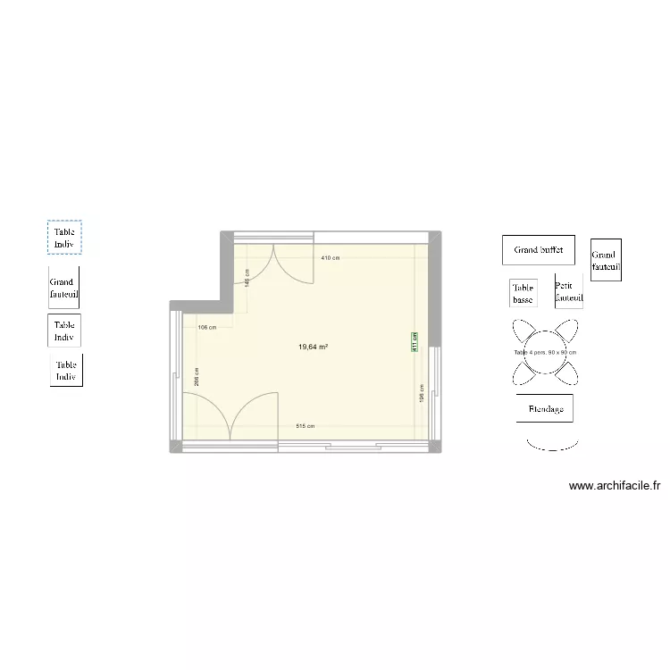 V&eacute;randa Mandarins. Plan de 