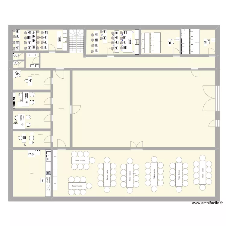 college garabuau. Plan de 