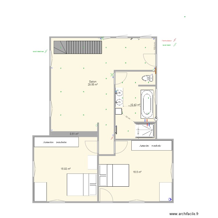 haut 9cmv. Plan de 0 pièce et 0 m2