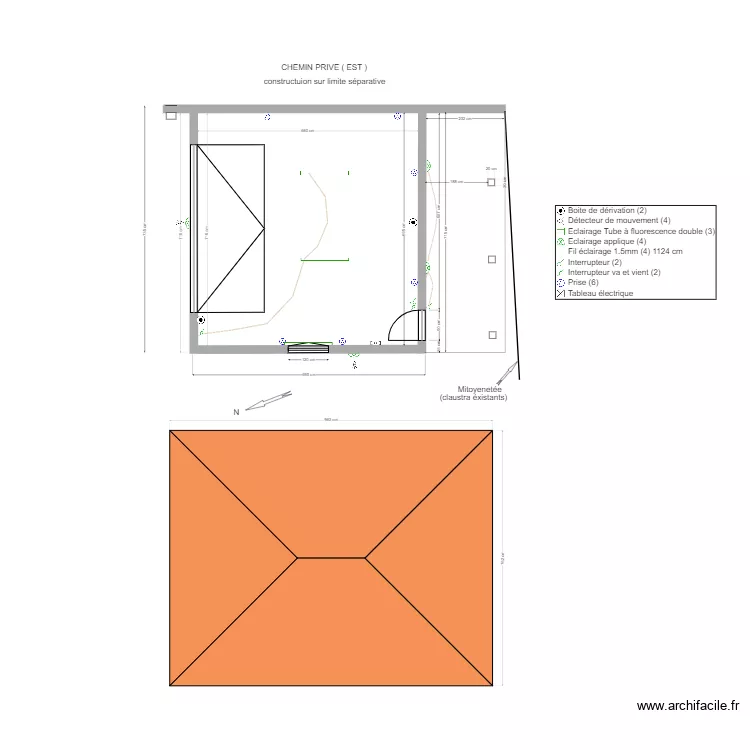 vue en plan. Plan de 