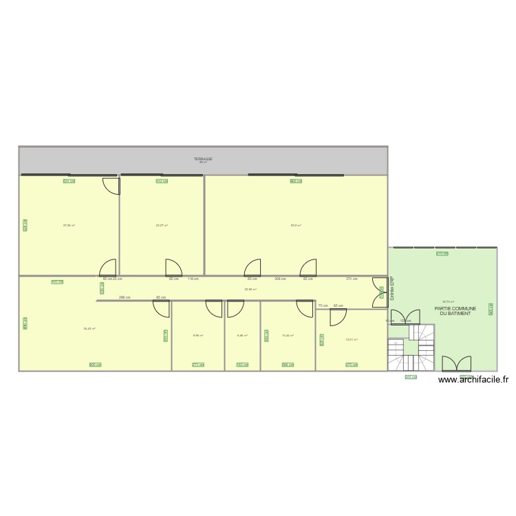 ART ACADEMY AVANT TRAVAUX. Plan de 0 pièce et 0 m2 ART ACADEMY AVANT TRAVAUX. Plan de 0 pièce et 0 m2