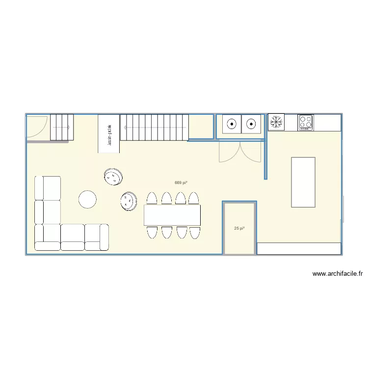 RDC cuisine action. Plan de 