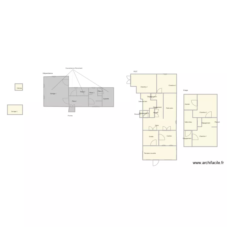 Croquis ESCOBEDO. Plan de 