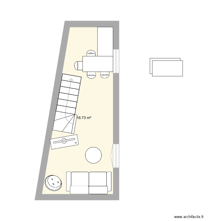 Anjou rdc. Plan de 0 pièce et 0 m2