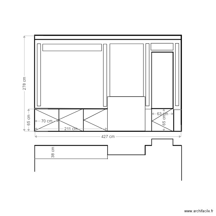 moulures alistair ouvert. Plan de 0 pièce et 0 m2