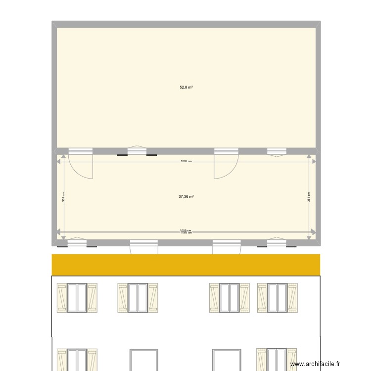 st gervais. Plan de 3 pièces et 143 m2