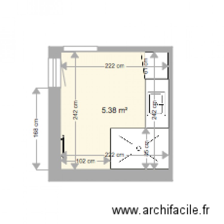 sdb Leroy. Plan de 0 pièce et 0 m2