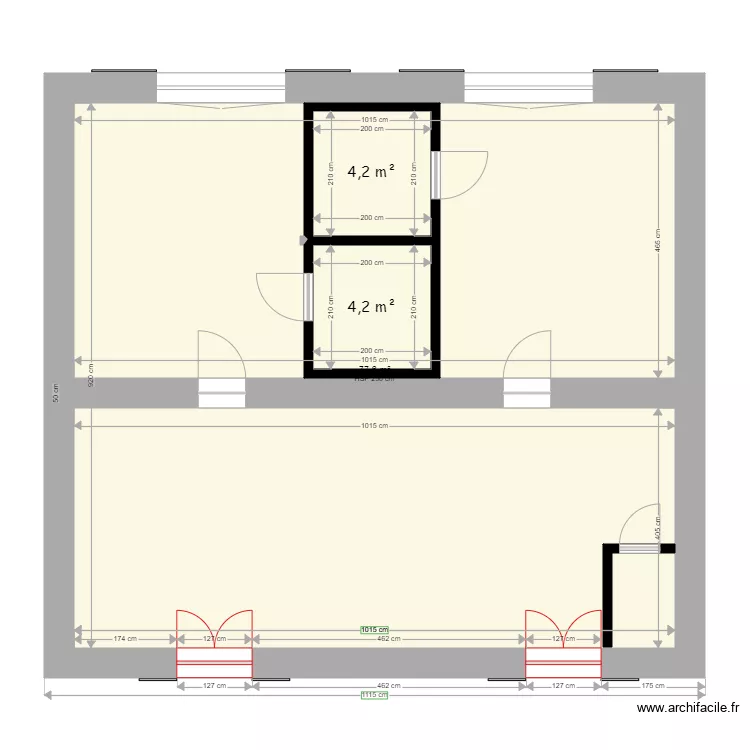 &eacute;picerie RDC. Plan de 
